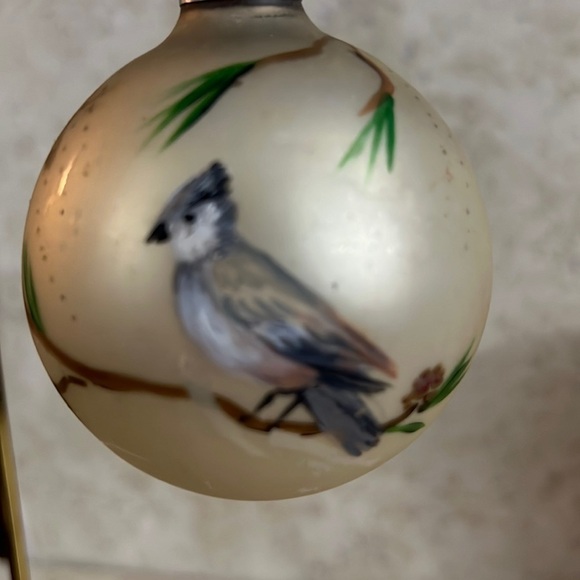Old Vintage Christmas Ornament Hand Painted Blue Jay Bird - Picture 3 of 6